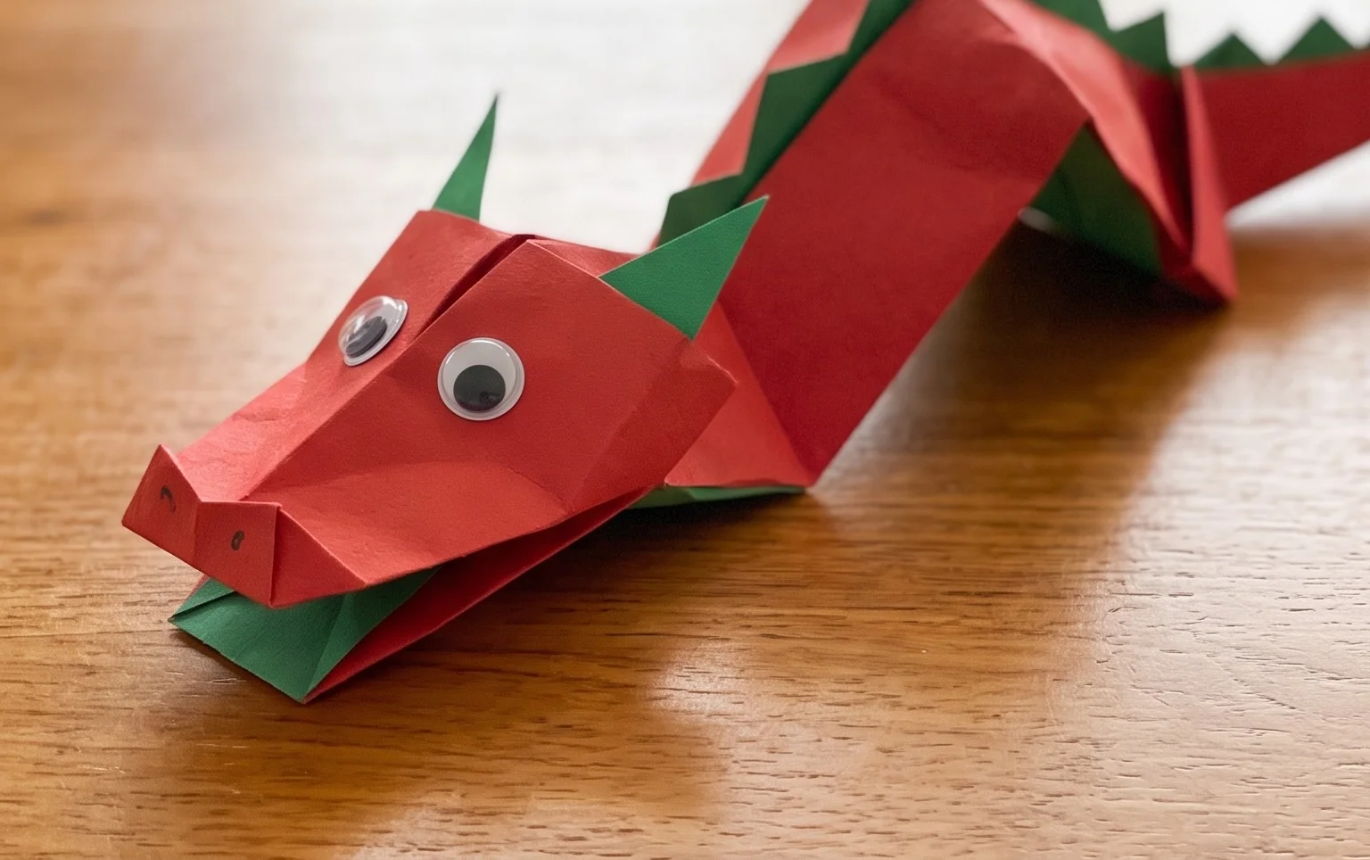 Easy Paper Dragon Puppet Craft For Kids - Red Ted Art